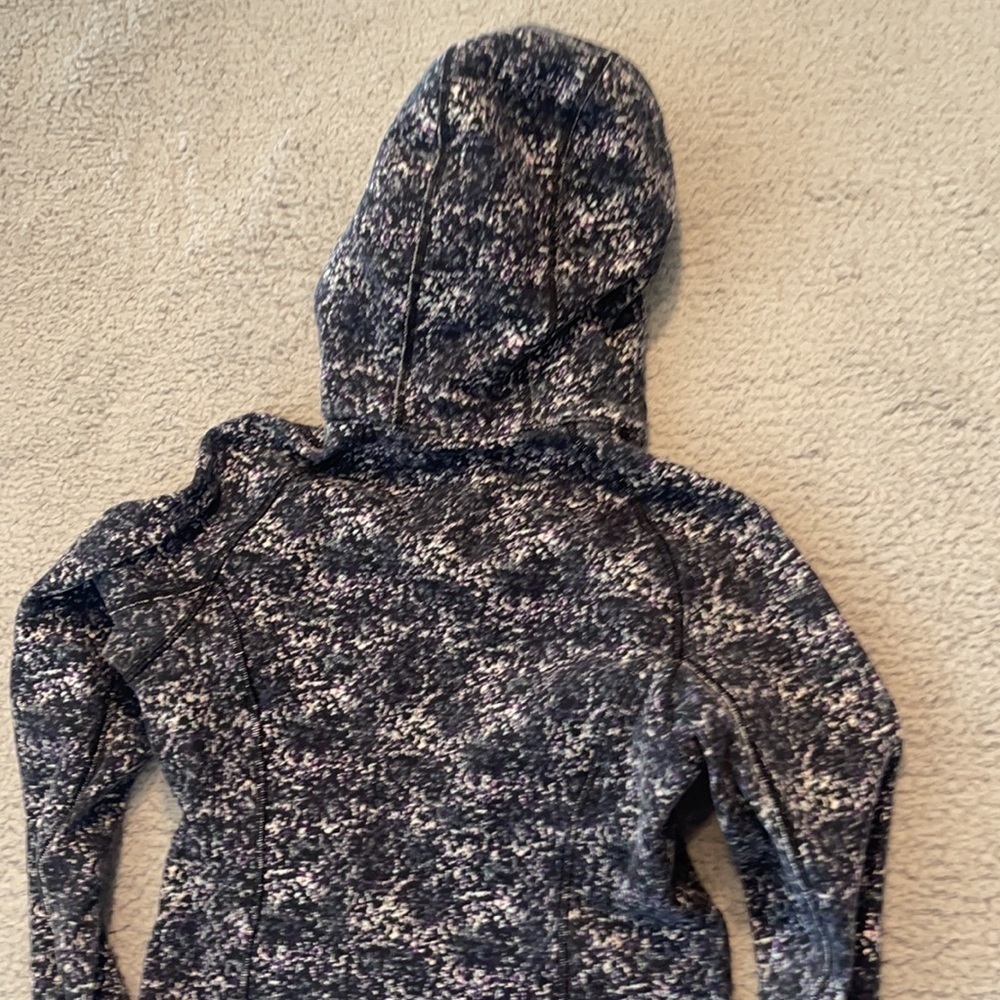 Lululemon Jacket Remix Scuba Heavy Cotton Full Zip Hoodie Galaxy sz  4/S vintage - Picture 7 of 8